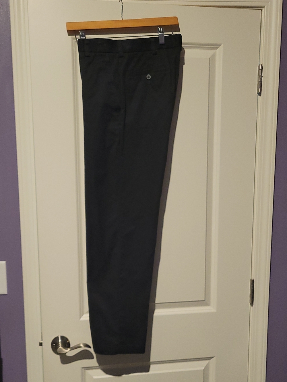 George Men's Black Dress Pants - Straight Fit